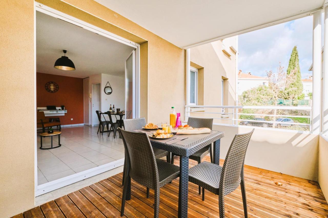 Tout Confort ! Calme, Climatisation, Piscine, Parking Gratuit, Grande Terrasse, Netflix, Wifi Carcassonne Exteriér fotografie